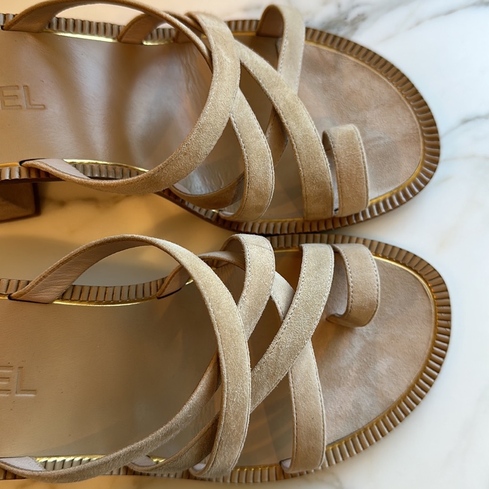 CHANEL Block Heel Sandal Slide - Picture 5 of 5